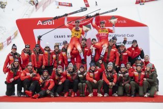 Un nouveau doublé fêté par la délégation suisse à Crans-Montana